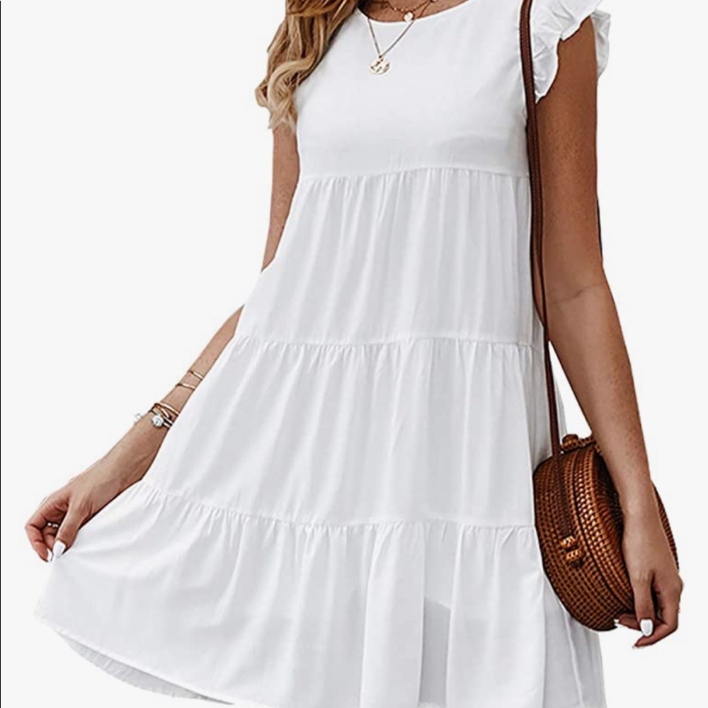 Ruffle Sleeve Summer Dress